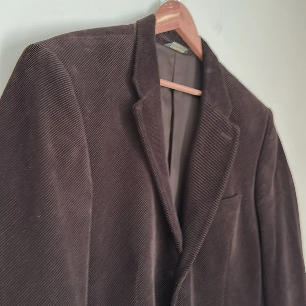 Vintage Banana Republic Corduroy Blazer 44S Brown Made in Turkey Ivy Preppy Y2K